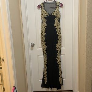 Black and Gold dress